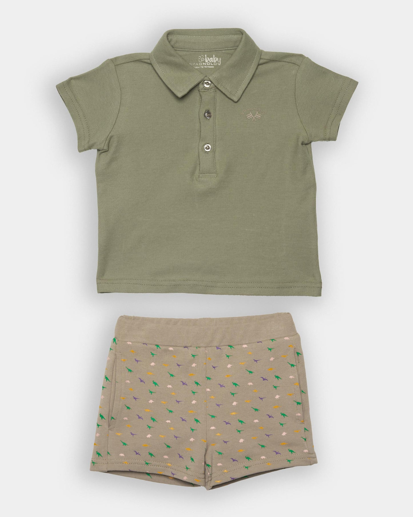Conjunto Spagnolo Mini Dinos Verde