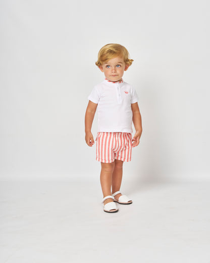 Conjunto Rayas  Spagnolo Coral