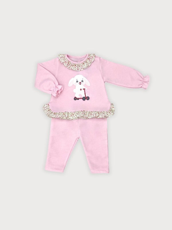 Conjunto Conejo Patinete Niña