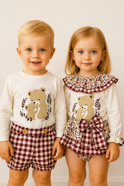 Conjunto Niño Osos Abrazos