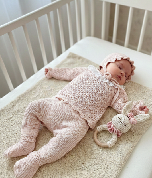 Conjunto 3p Hilo 26040 Rosa Palo