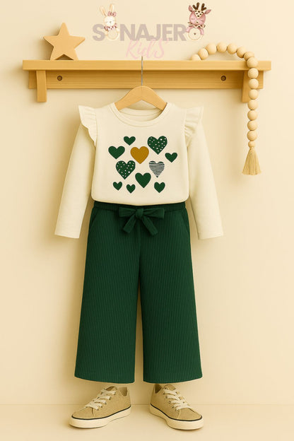 Conjunto Pantalon Campana Verde