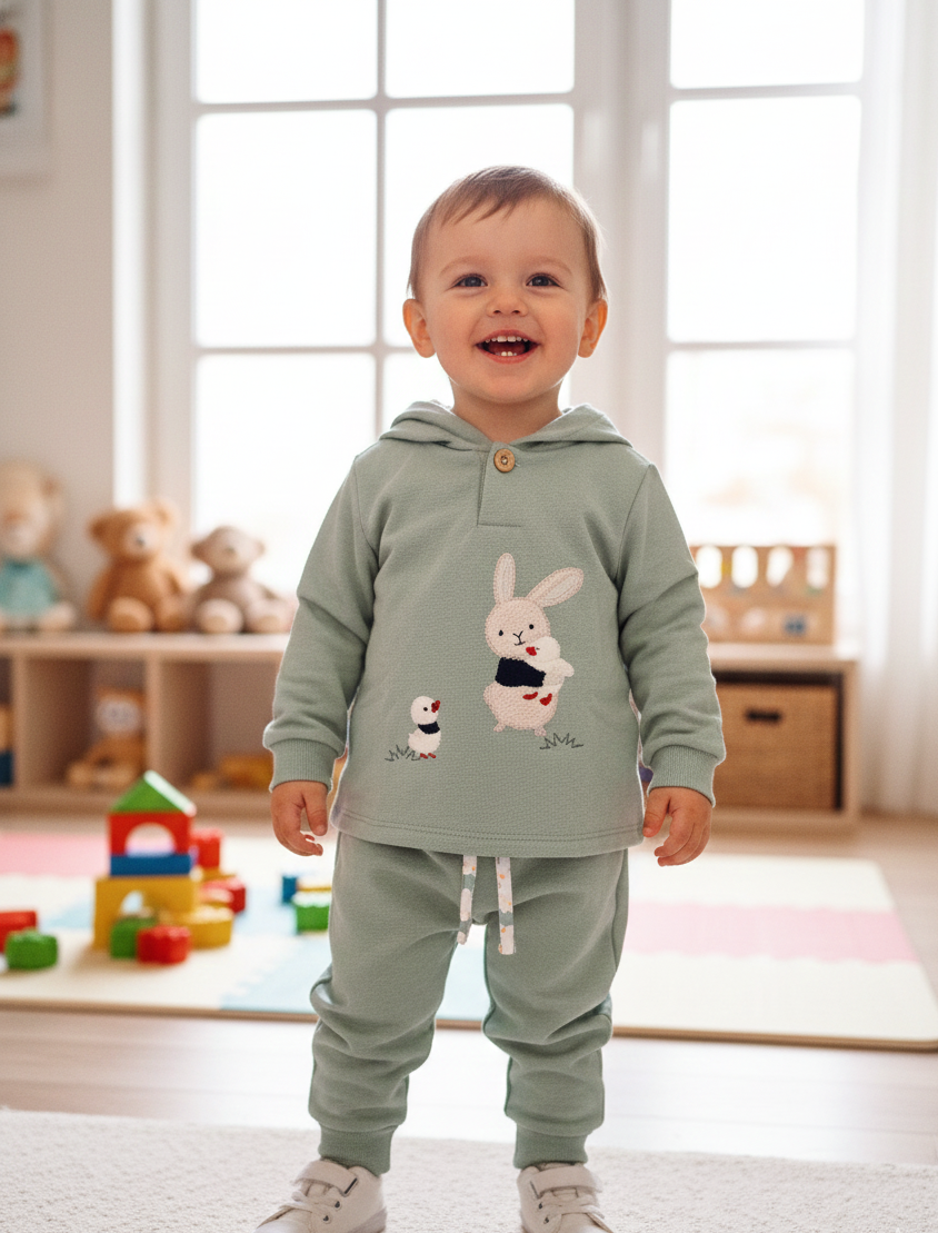 Conjunto Niño Conejito Cua