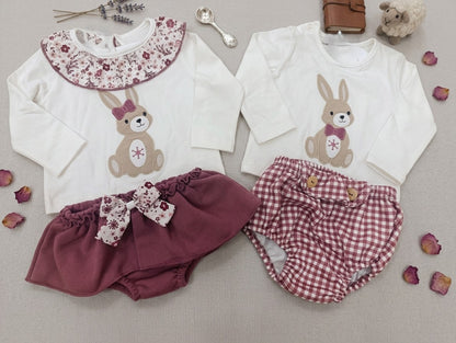 Conjunto Niña Conejo Lazo