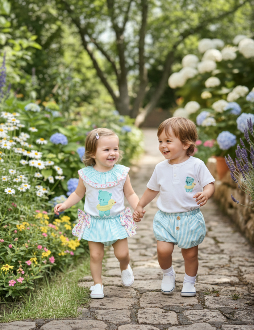 Conjunto Niño Oso Al Agua