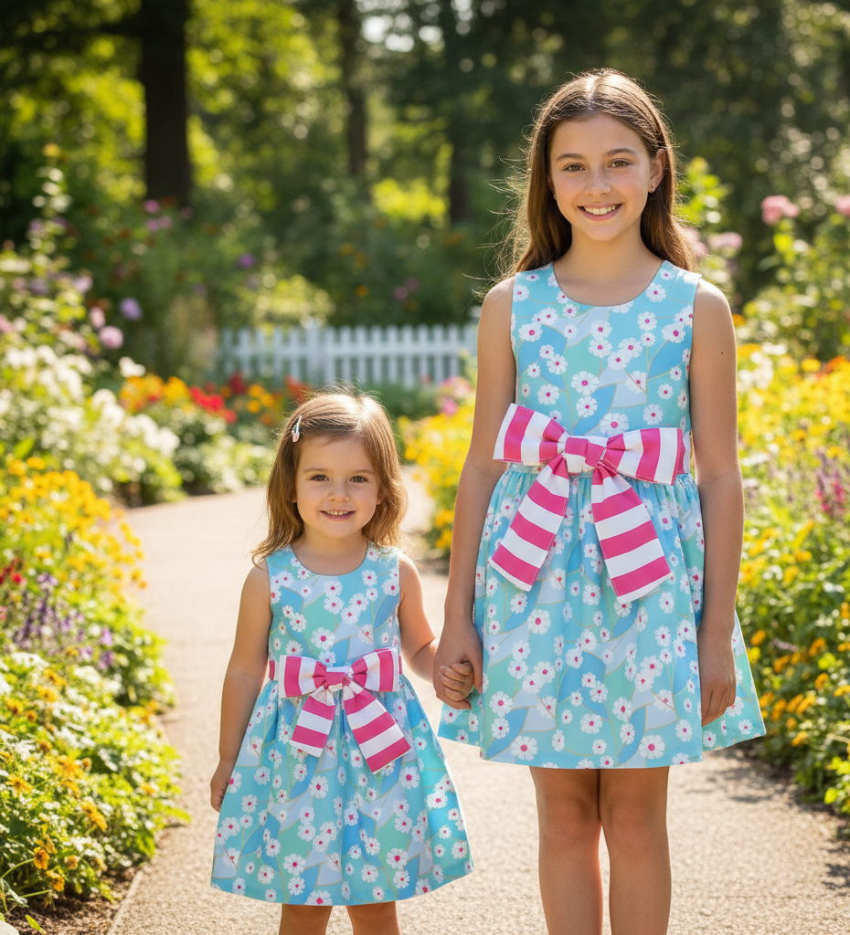 Vestido Turquesa Rosa