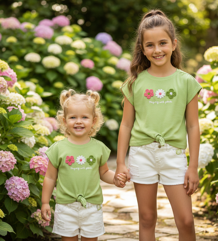 Conjunto Whit Petals
