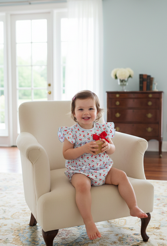 Pelele Cerezas Celeste