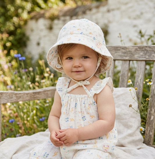 COnjunto Pelele Gorro Floral