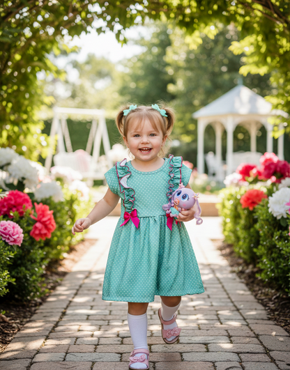 Vestido Verde  Lunares