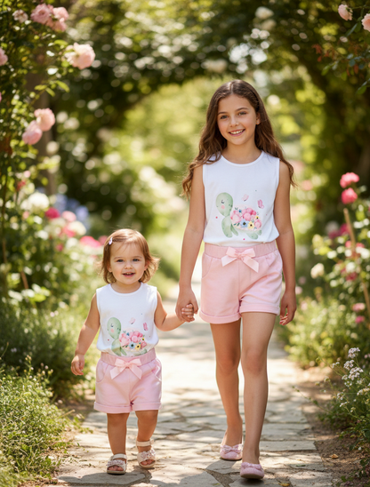 Conjunto Tortuga Floral