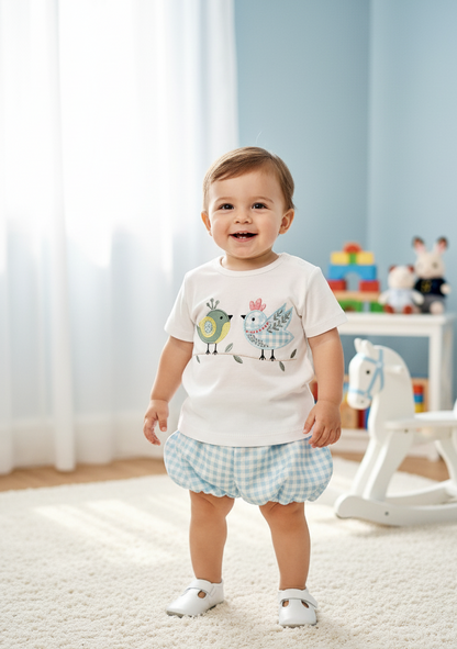 Niño Pajaritos Enamorados