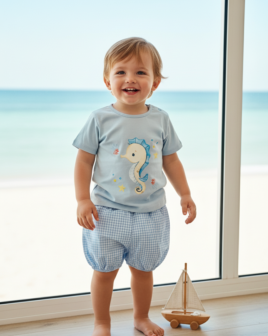 Conjunto Niño Caballito Mar