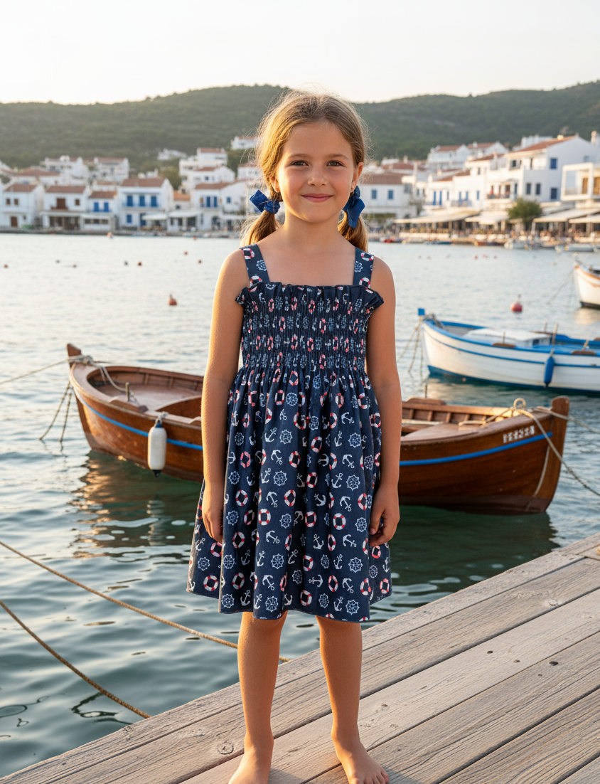 Vestido niña Timones Marineros
