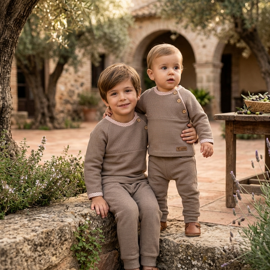 Conjunto Punto Moca Calamaro | Moda Infantil