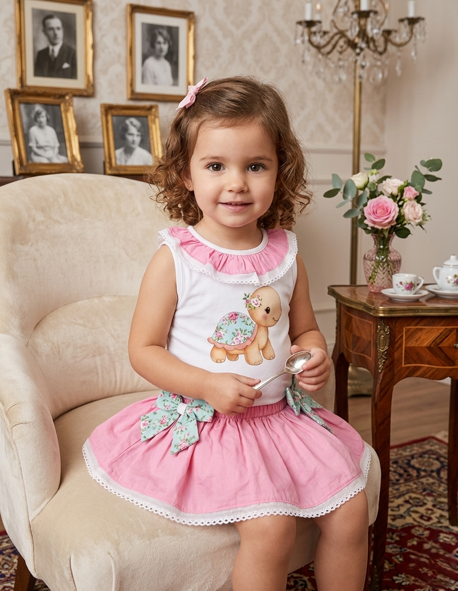Conjunto Tortuga Floral