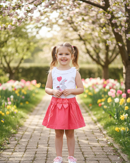 Conjunto Falda Conejo Zanahoria