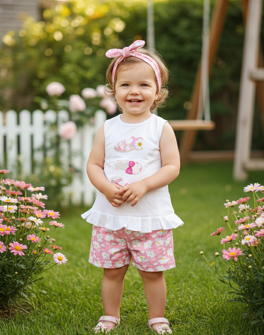 Conjunto Tres Sandalias Rosa