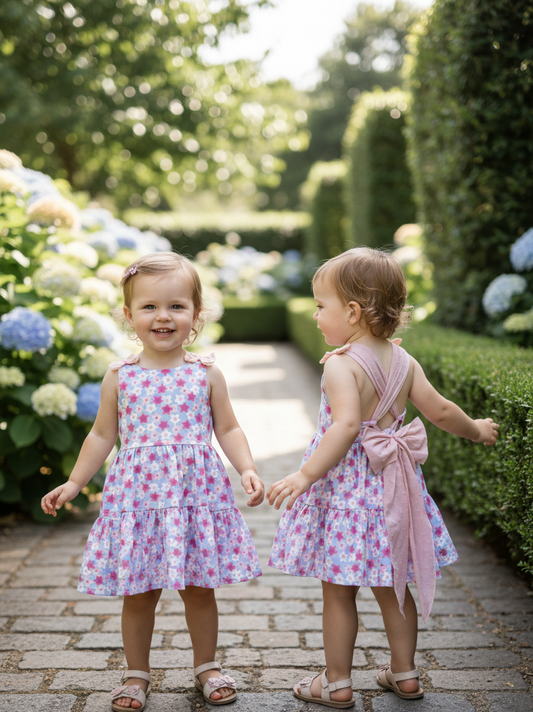 Vestido Tirantes Cruzados Plumeti