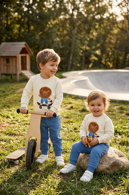 Conjunto Sudadera y Jogger León Skater Niños | Moda Infantil | Sonajero Kids