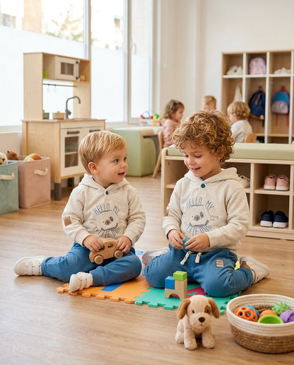 Conjunto Sudadera Capucha y Jogger "Hello My Little Dog" | Sonajero Kids