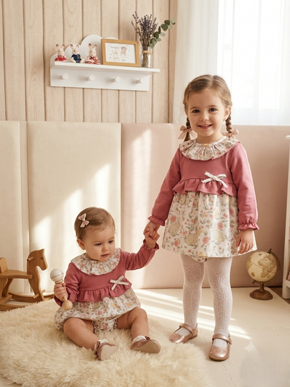 Conjunto Infantil de Conejitos Rosa Maquillaje | Sonajero Kids
