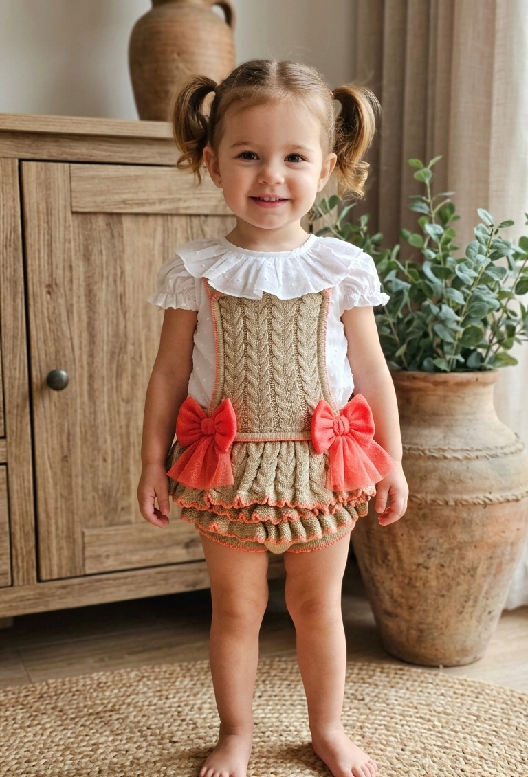 Conjunto Ranita Caña Salmon