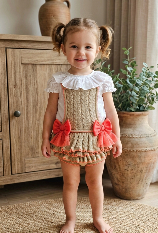 Conjunto Ranita Caña Salmon