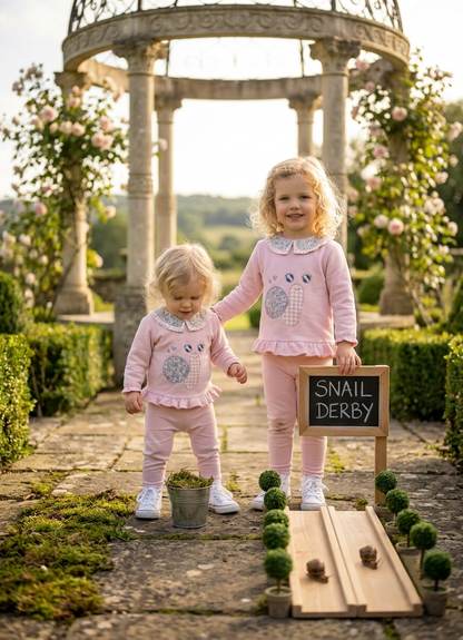 Conjunto Bebe Niña Rosa Caracol | Moda Infantil | Sonajero Kids