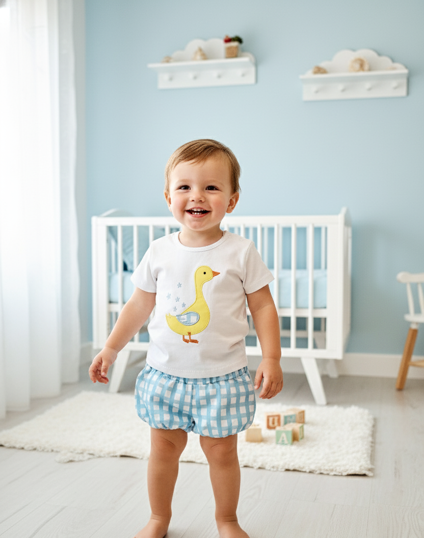 Conjunto Niño Pato Pañuelo