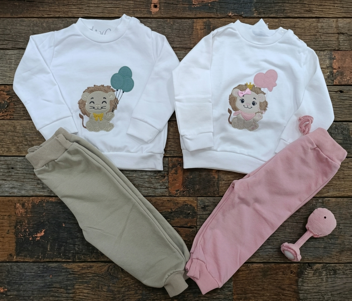 Conjunto Niño Leon Globos