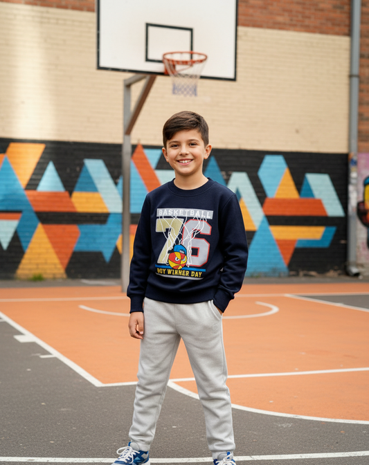 Conjunto Marino Gris Basketball