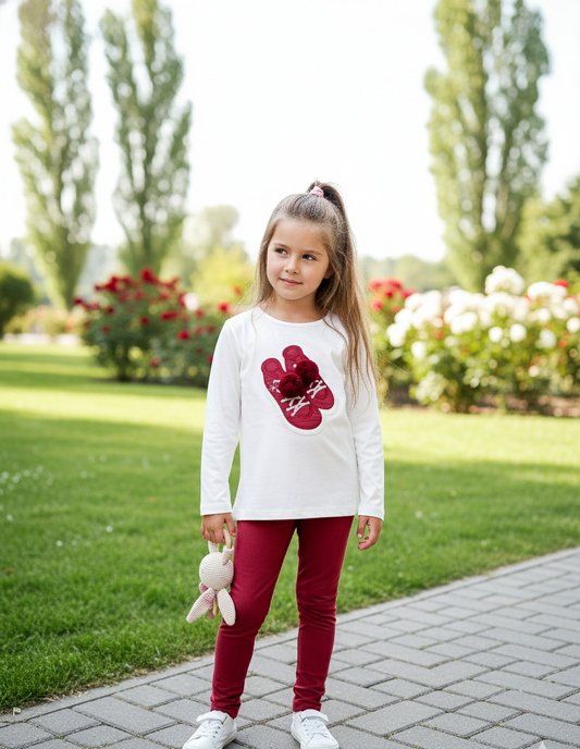 Leggins Zapatillas Pompon