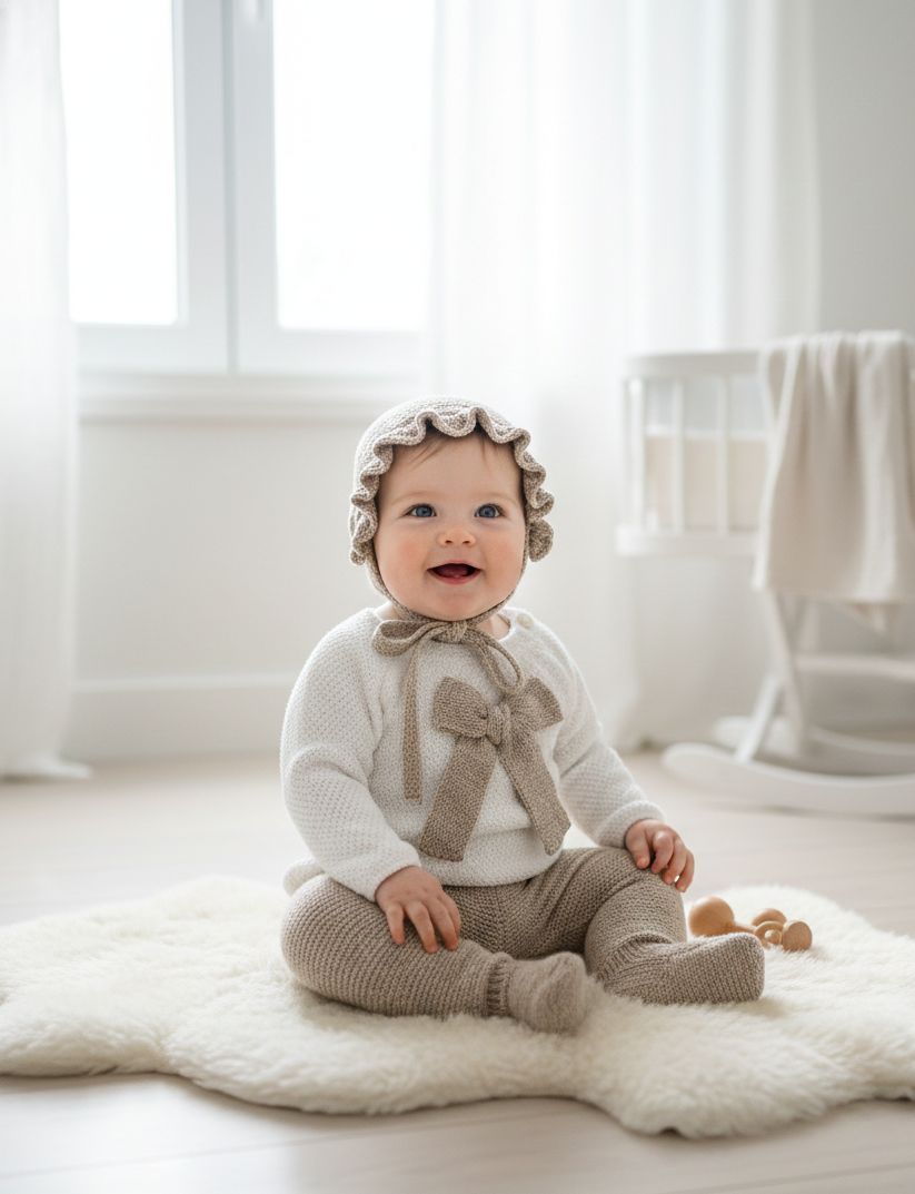 Conjunto Hilo 26035 Blanco Beige