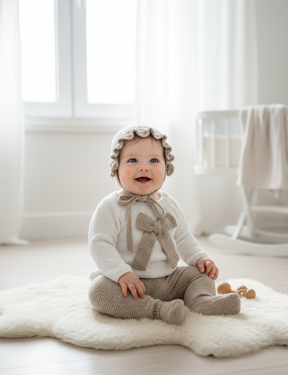 Conjunto Hilo 26035 Blanco Beige