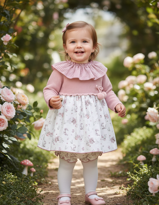 Vestido Punto Animales Bosque