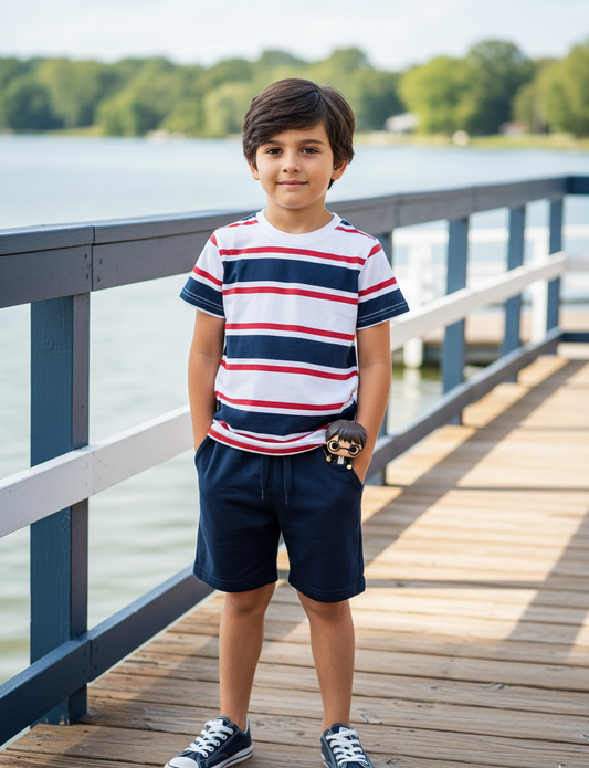 Conjunto Pantalón Rayas Niño