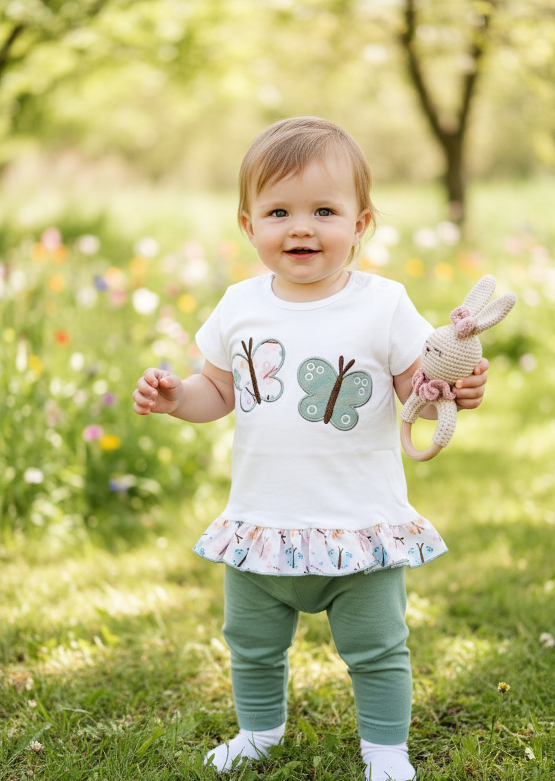 Leggings Mariposas Verde