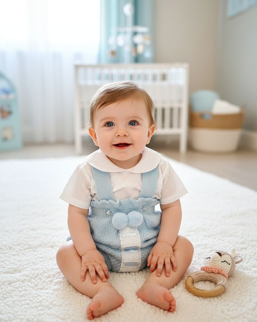 Hilo Camisa Plumeti Celeste