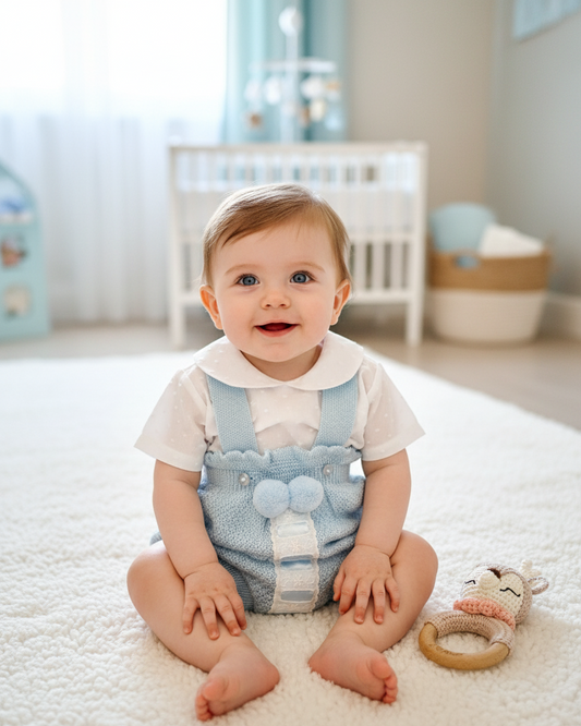 Hilo Camisa Plumeti Celeste