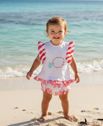 Conjunto Niño Pez Mar