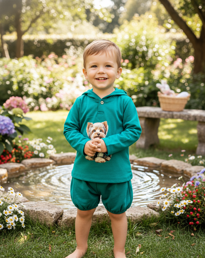 Conjunto Perrito Verde