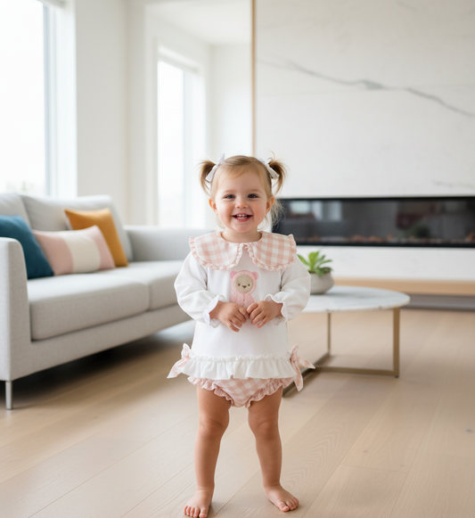 Conjunto Pololo Osito Fresa