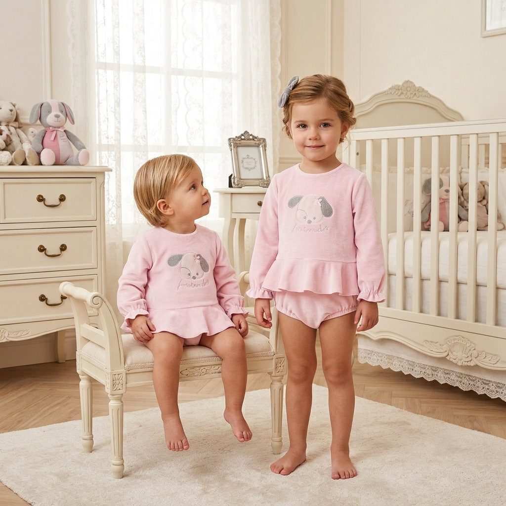 Conjunto Pololo Burela Rosa