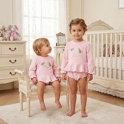 Conjunto Pololo Burela Rosa