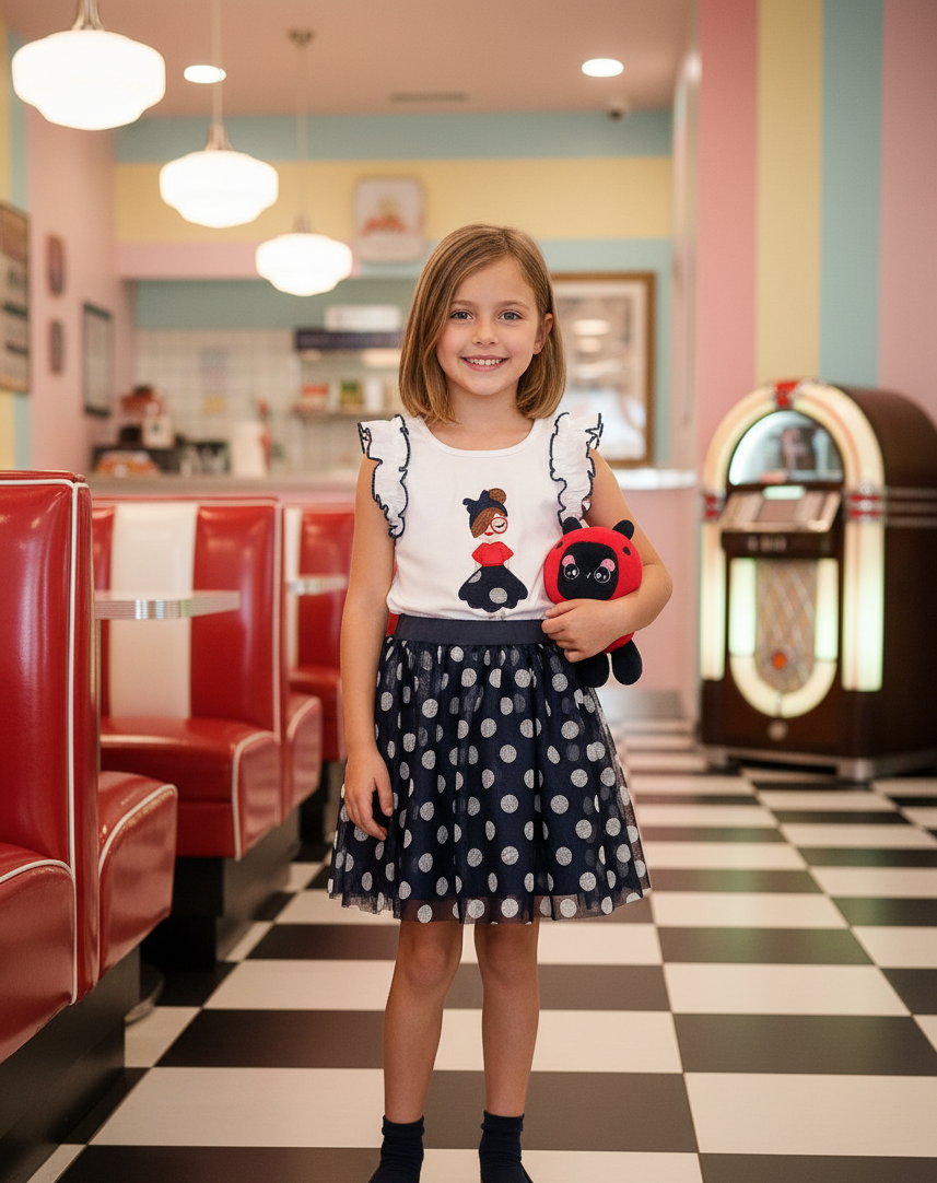 Conjunto Tul Lunares