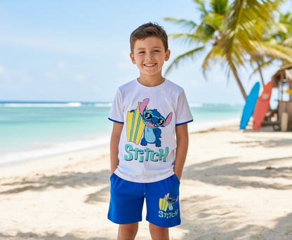 Conjunto Stitch Blue