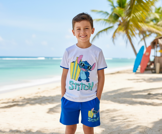Conjunto Stitch Blue