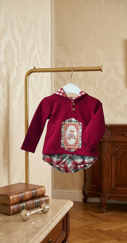 Conjunto Oso Navidad Niño