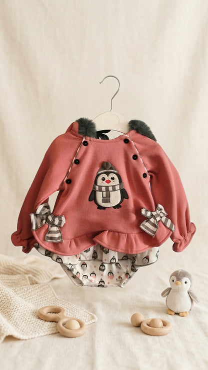 Conjunto Niña Braguita Pinguino